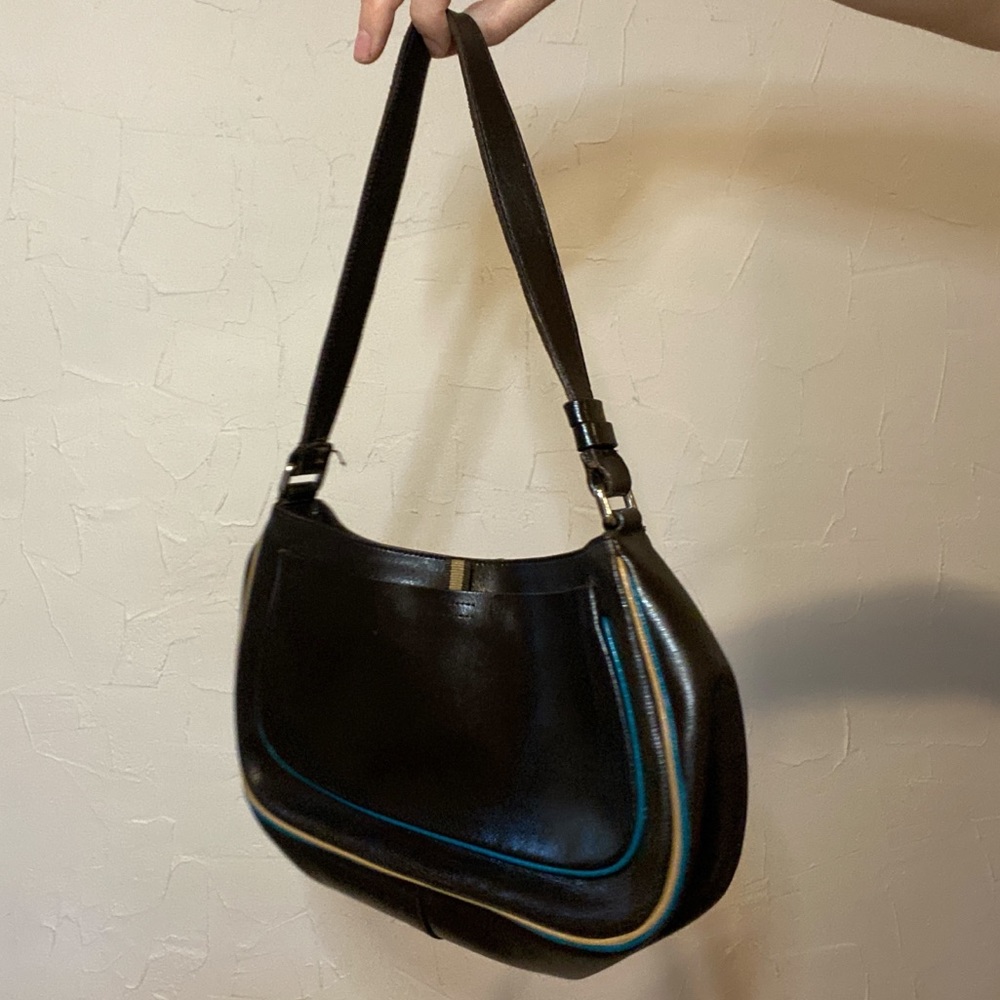 90s Miu Miu Brown Leather Handbag